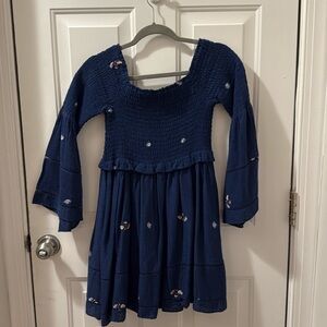 Used Free People Cotton Embroidered Eyelet Lined Dress